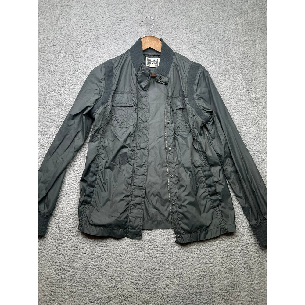 Converse Vintage One star full zip windbreaker gray M